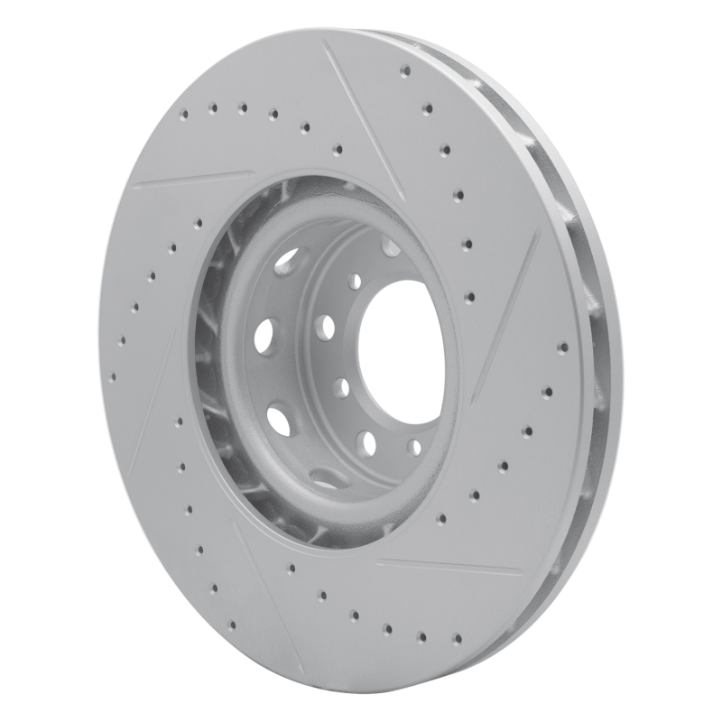 BMW M5 Brake Rotor (1) - Front Right - DFC - Drilled & Slotted Geoperformance - `00-`03