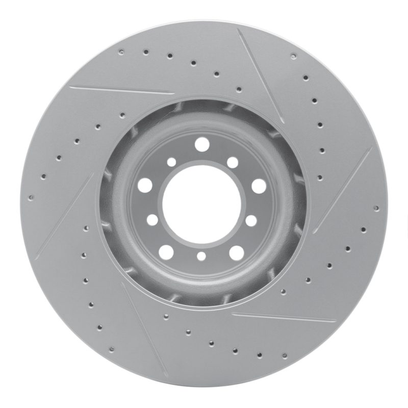 BMW M5 Brake Rotor (1) - Front Right - DFC - Drilled & Slotted Geoperformance - `00-`03