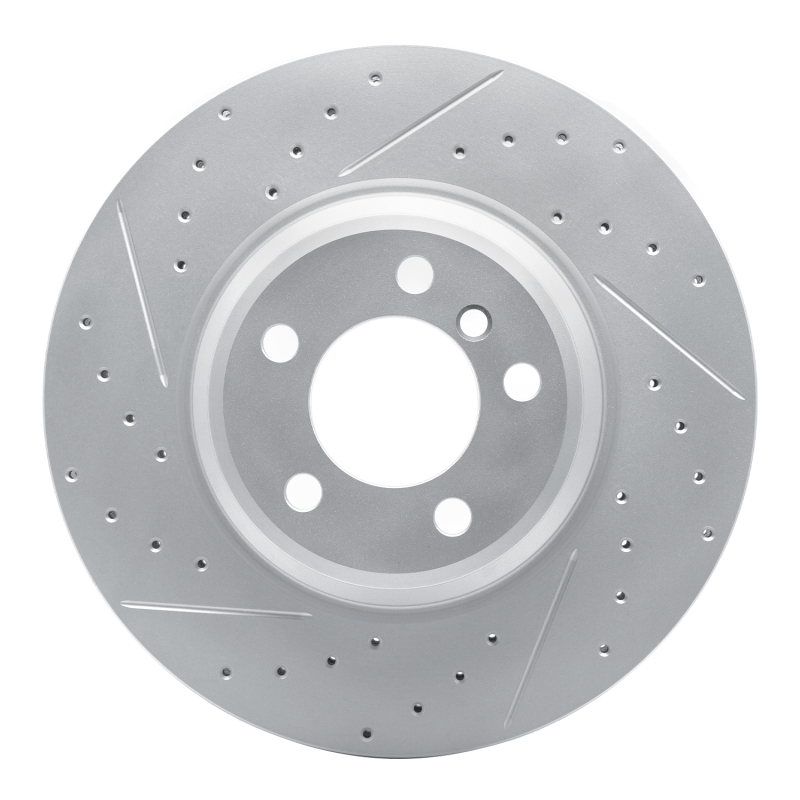 BMW 760Li Brake Rotor (1) - Front Left - DFC - Drilled & Slotted Geoperformance - `02-`08