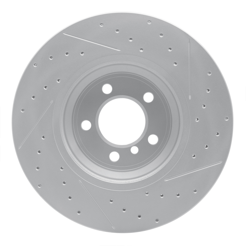 BMW 760Li Brake Rotor (1) - Front Left - DFC - Drilled & Slotted Geoperformance - `02-`08