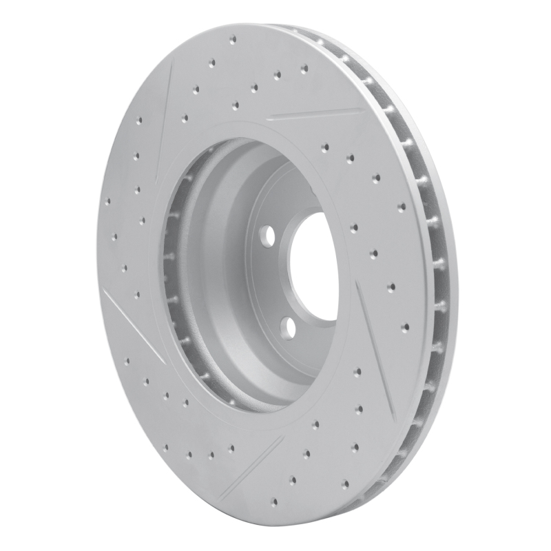 BMW 760Li Brake Rotor (1) - Front Right - DFC - Drilled & Slotted Geoperformance - `02-`08