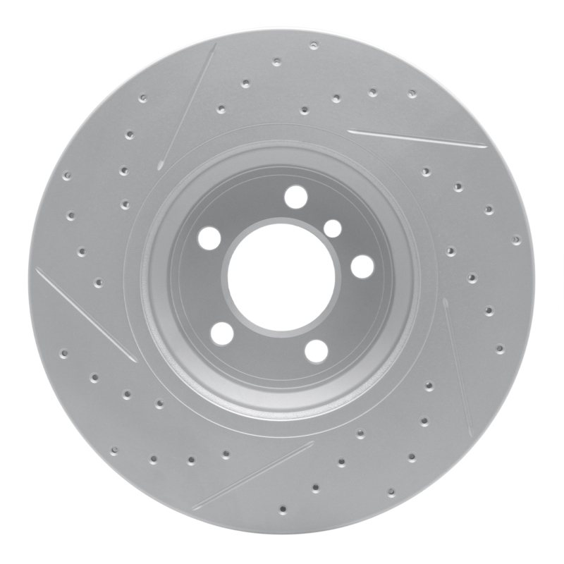 BMW 760Li Brake Rotor (1) - Front Right - DFC - Drilled & Slotted Geoperformance - `02-`08