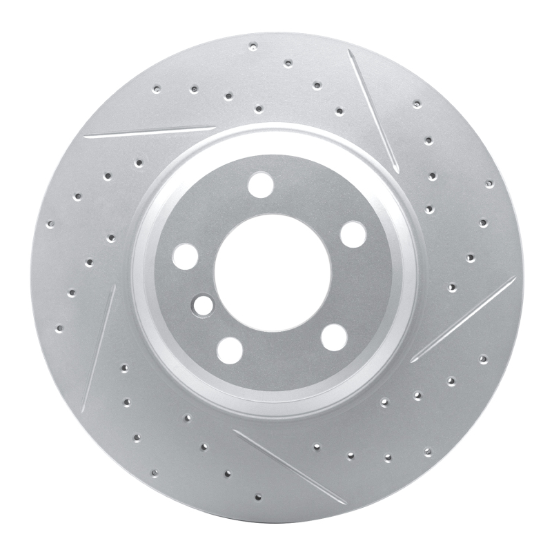 BMW 760Li Brake Rotor (1) - Front Right - DFC - Drilled & Slotted Geoperformance - `02-`08