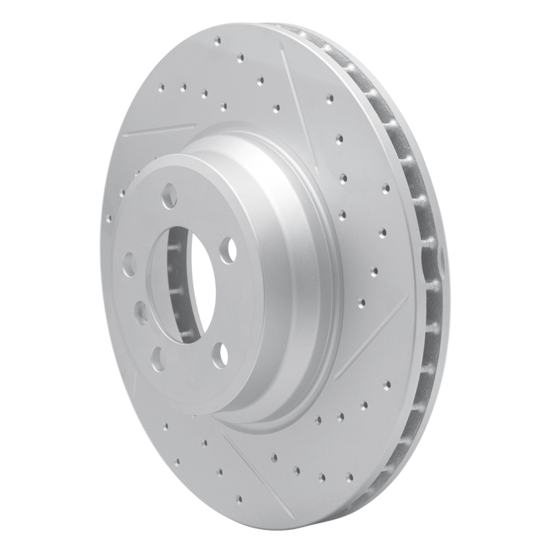 BMW 760Li Brake Rotor (1) - Front Right - DFC - Drilled & Slotted Geoperformance - `02-`08