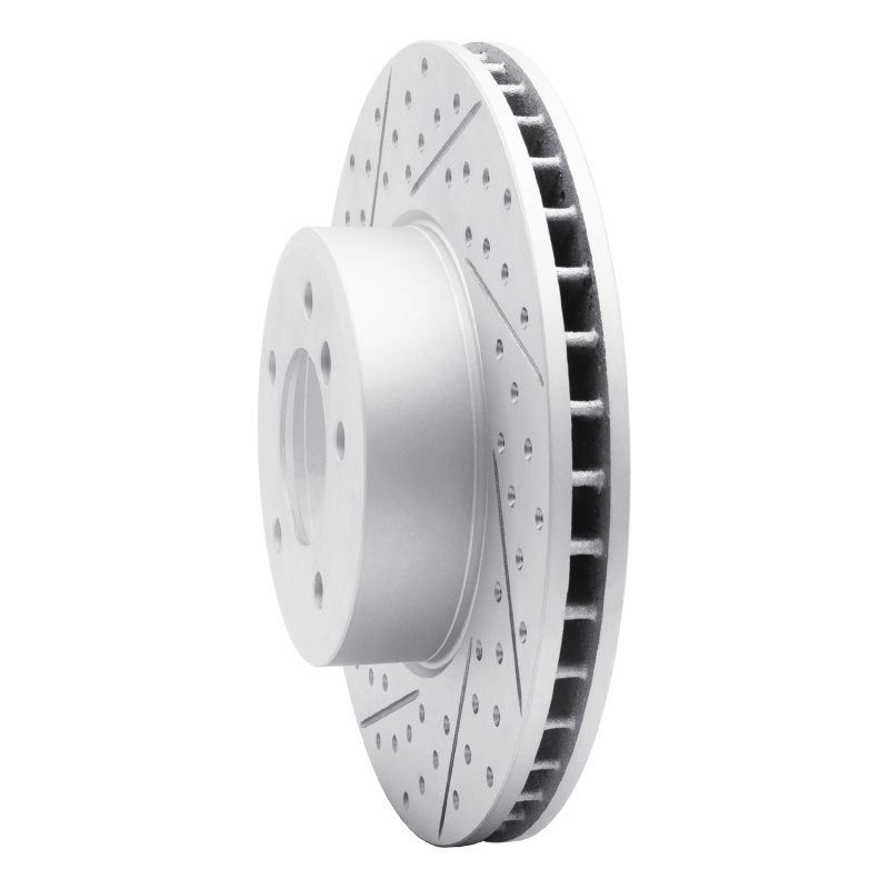 BMW 528i Xdrive Brake Rotor (1) - Front Left - DFC - Drilled & Slotted Geoperformance - `04-`10