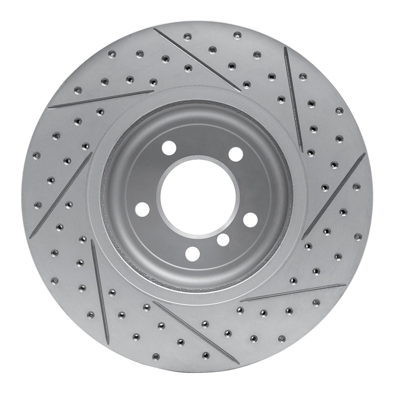 BMW 645Ci Brake Rotor (1) - Front Left - DFC - Drilled & Slotted Geoperformance - `04-`10