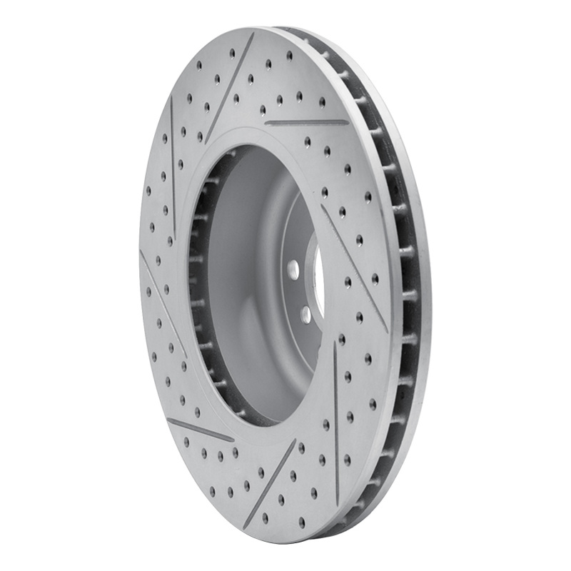 BMW 645Ci Brake Rotor (1) - Front Right - DFC - Drilled & Slotted Geoperformance - `04-`10