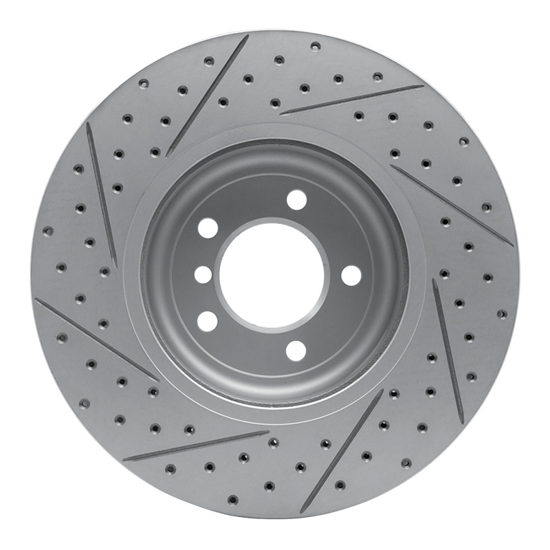 BMW 645Ci Brake Rotor (1) - Front Right - DFC - Drilled & Slotted Geoperformance - `04-`10