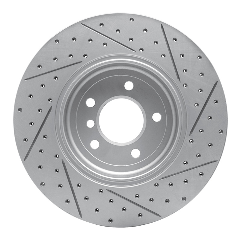 BMW 645Ci Brake Rotor (1) - Rear Left - DFC - Drilled & Slotted Geoperformance - `04-`10