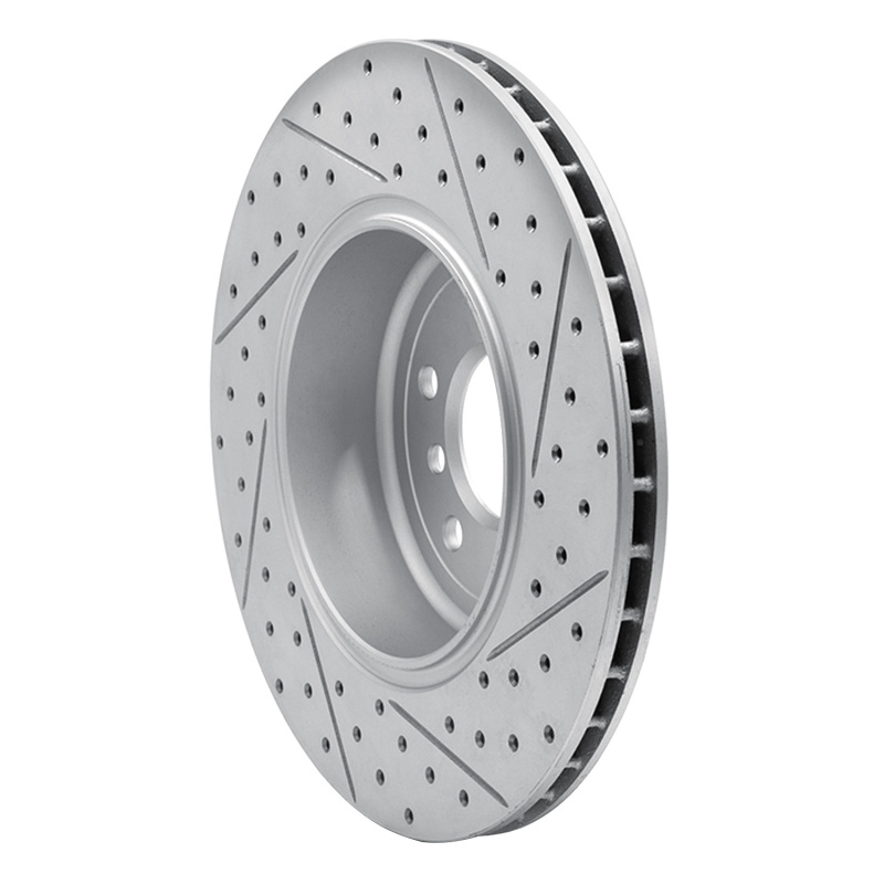 BMW 645Ci Brake Rotor (1) - Rear Left - DFC - Drilled & Slotted Geoperformance - `04-`10