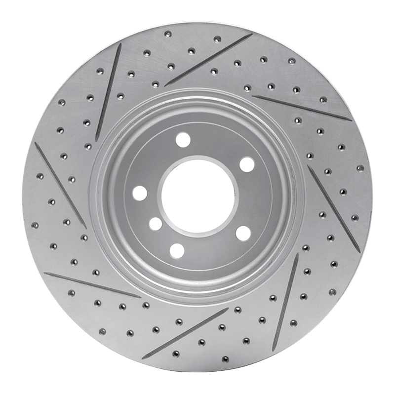BMW 535I Brake Rotor (1) - Rear Right - DFC - Drilled & Slotted Geoperformance - `04-`10