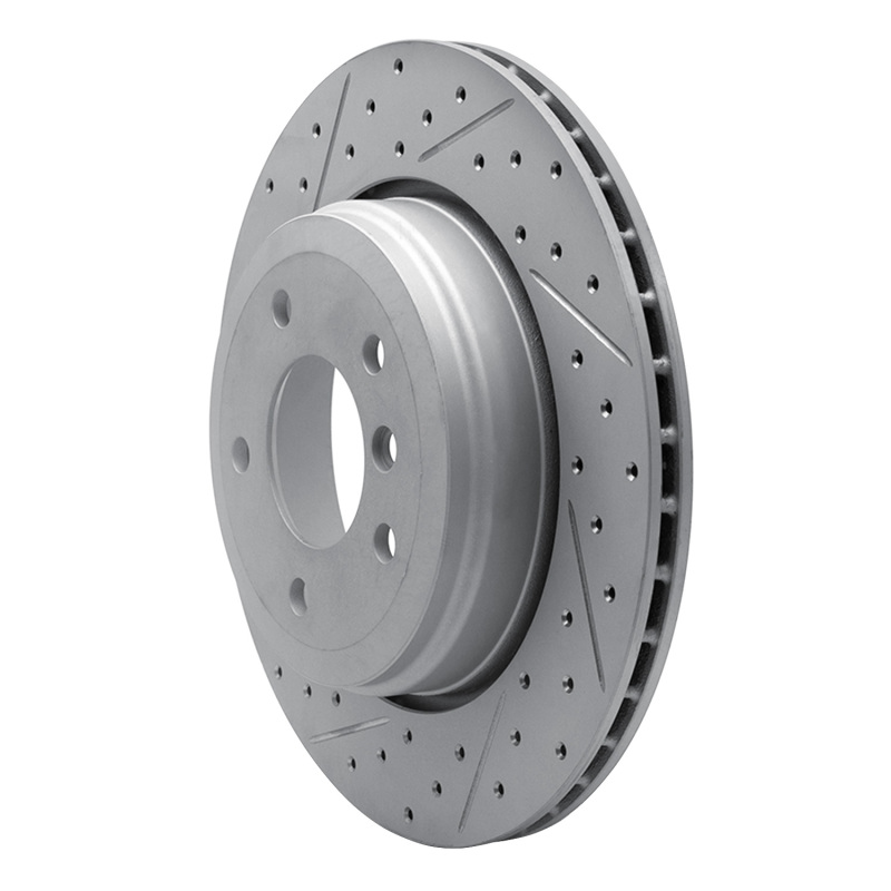 BMW 525I Brake Rotor (1) - Rear Left - DFC - Drilled & Slotted Geoperformance - `04-`10