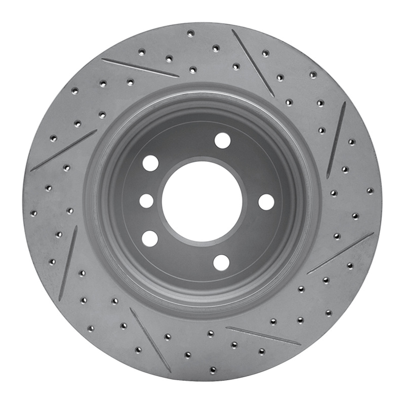 BMW 525I Brake Rotor (1) - Rear Left - DFC - Drilled & Slotted Geoperformance - `04-`10