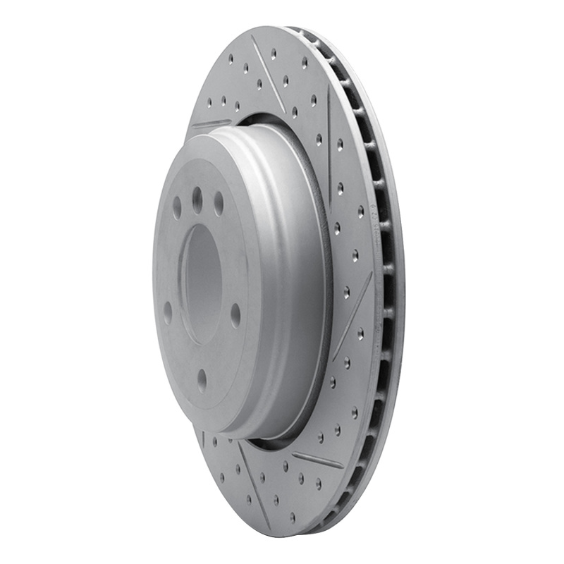 BMW 528I Brake Rotor (1) - Rear Right - DFC - Drilled & Slotted Geoperformance - `04-`10