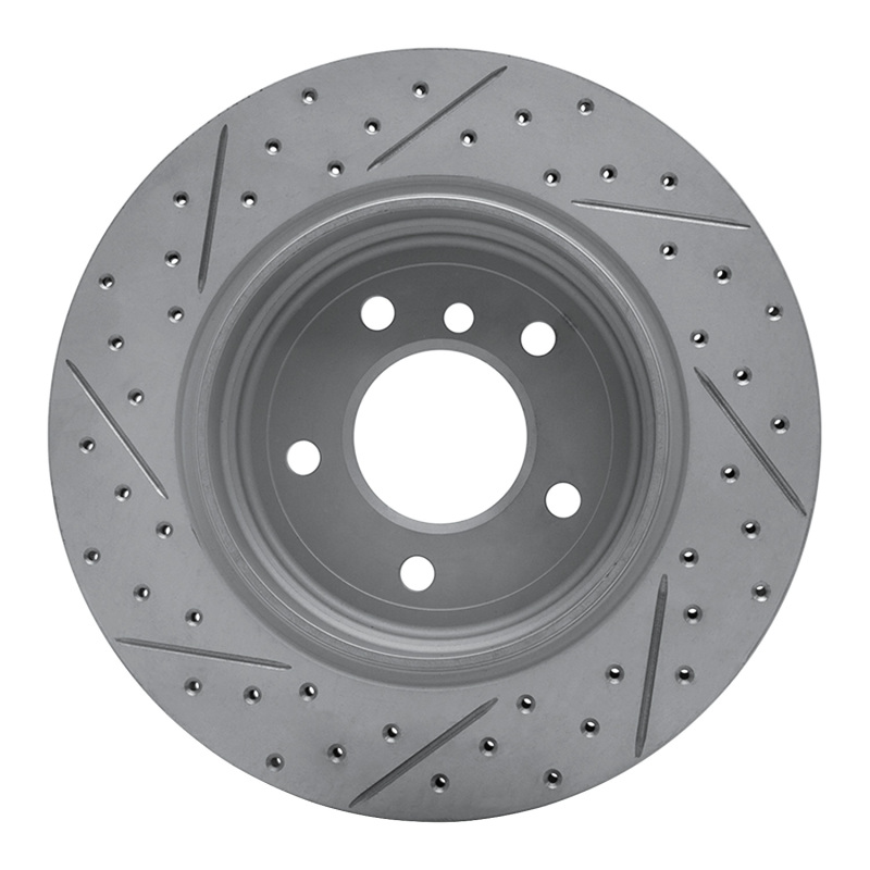 BMW 528I Brake Rotor (1) - Rear Right - DFC - Drilled & Slotted Geoperformance - `04-`10