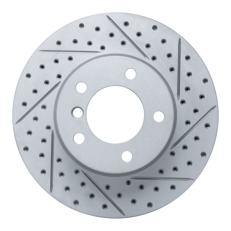 BMW 325I Brake Rotor (1) - Front Right - DFC - Drilled & Slotted Geoperformance - `06-`13