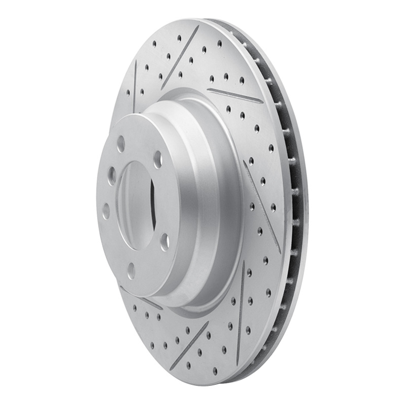 BMW X1 Brake Rotor (1) - Front Left - DFC - Geoperformance Drilled & Slotted - `06-`12