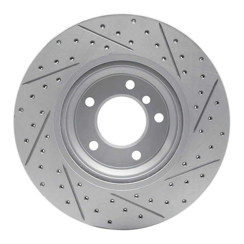 BMW X1 Brake Rotor (1) - Front Left - DFC - Geoperformance Drilled & Slotted - `06-`12