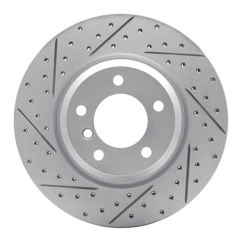 BMW X1 Brake Rotor (1) - Front Left - DFC - Geoperformance Drilled & Slotted - `06-`12