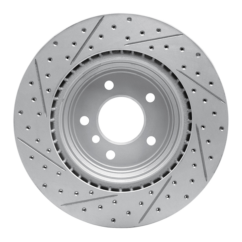 BMW 330i Brake Rotor (1) - Rear Right - DFC - Geoperformance Rotors - Drilled & Slotted - `06-`15