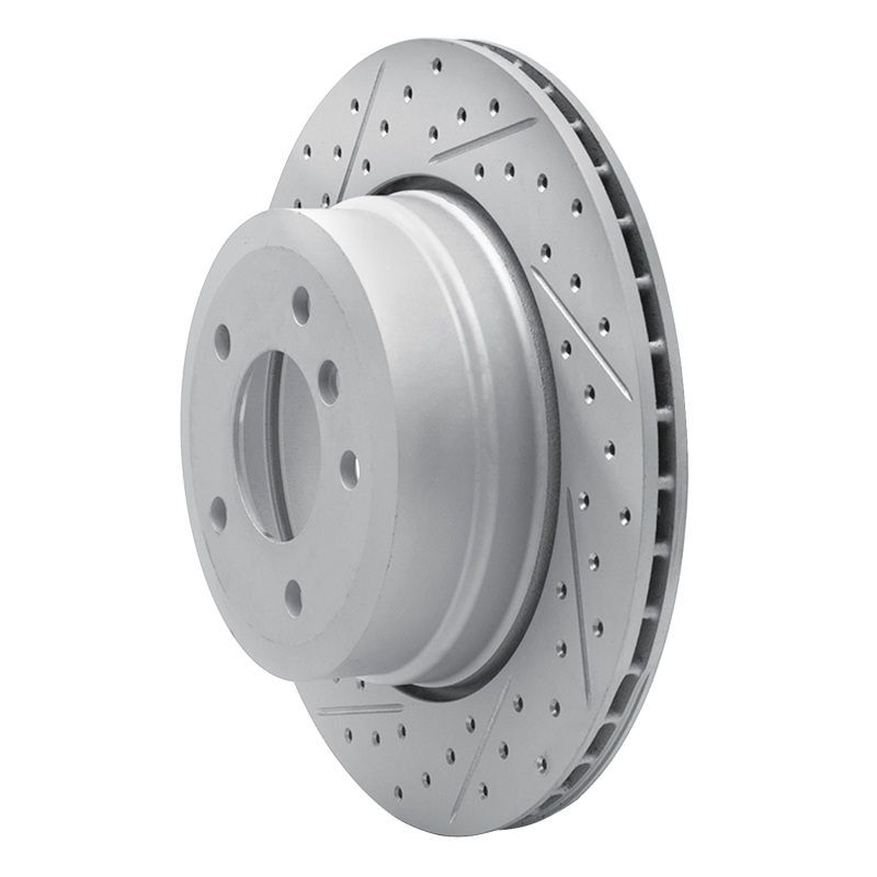 BMW 535Xi Brake Rotor (1) - Rear Left - DFC - Drilled & Slotted Geoperformance - `06-`10