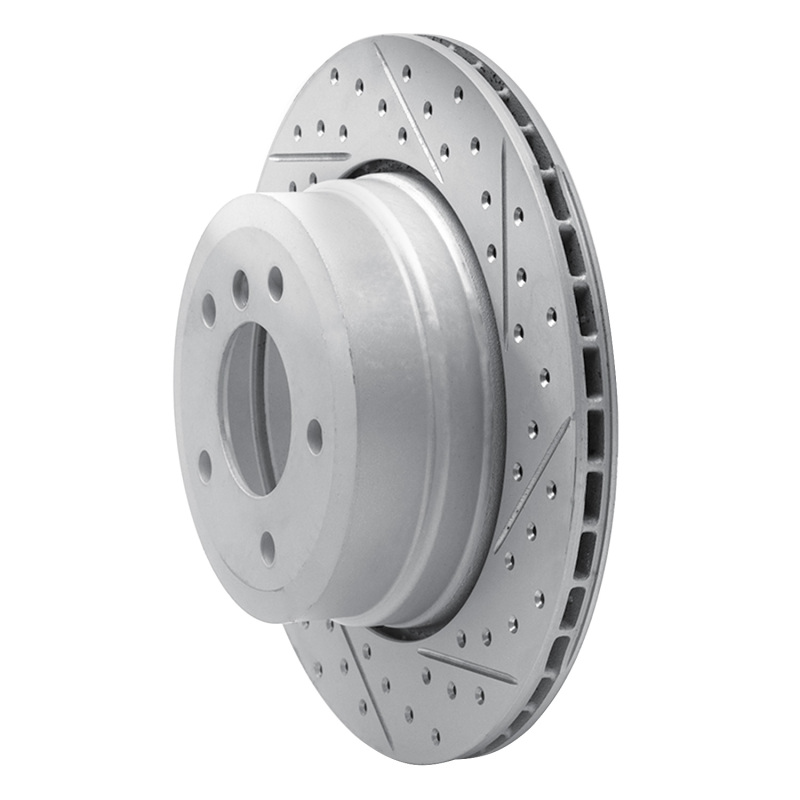 BMW 530Xi Brake Rotor (1) - Rear Right - DFC - Drilled & Slotted Geoperformance - `06-`10