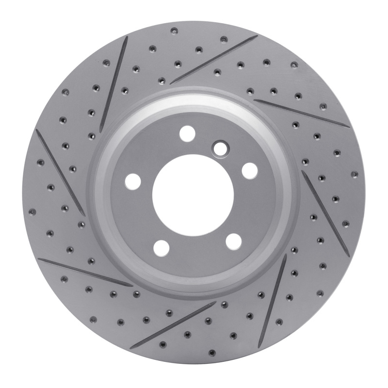 BMW 335D Brake Rotor (1) - Front Left - DFC - Geoperformance Drilled & Slotted - `07-`15