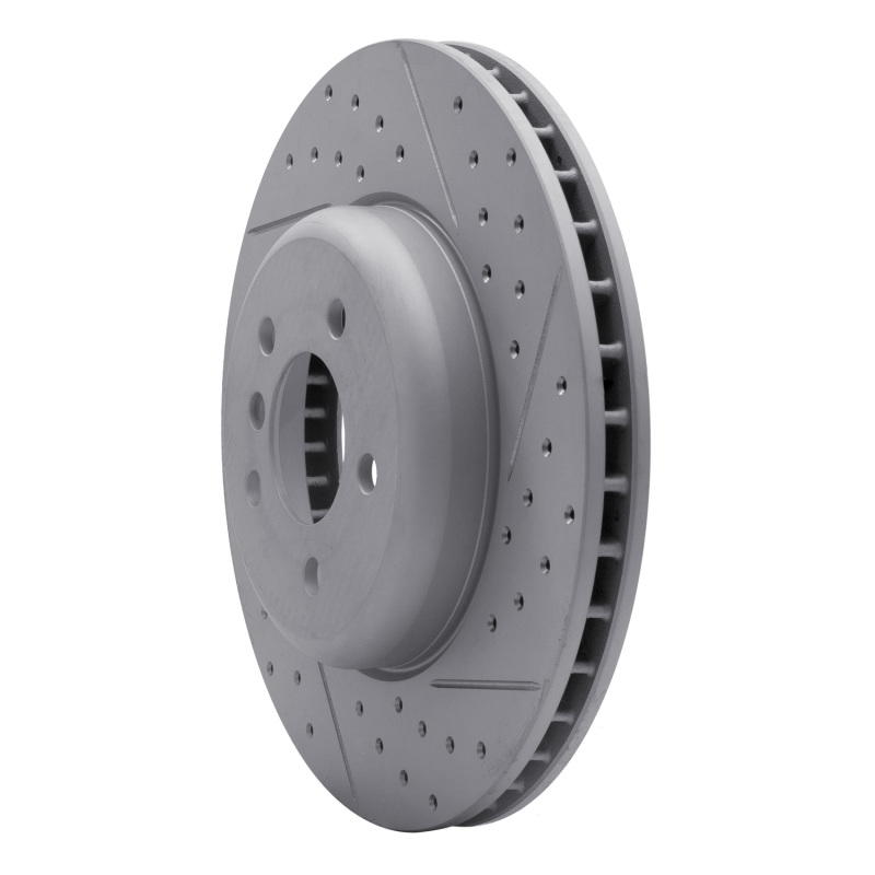BMW ActiveHybrid 5 Brake Rotor (1) - Front Right - DFC - Drilled & Slotted Geoperformance - `11-`19