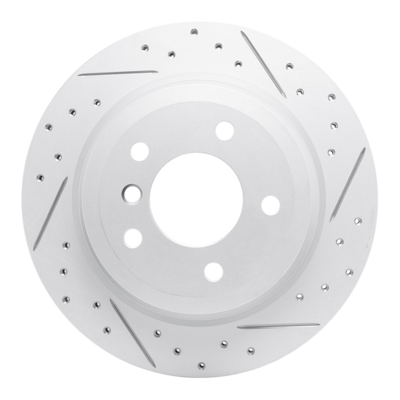 BMW Z4 Brake Rotor (1) - Rear Right - DFC - Drilled & Slotted Geoperformance - `09-`16