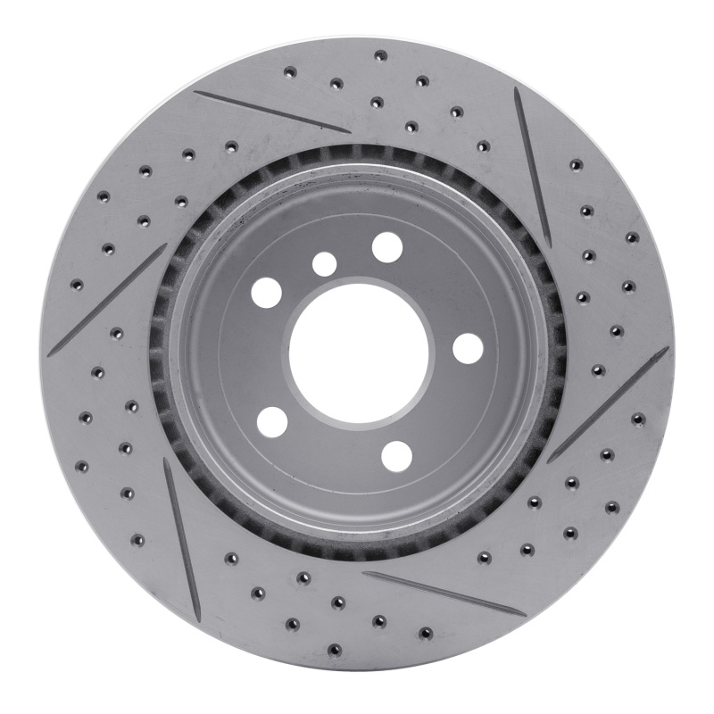 BMW 535i xDrive Brake Rotor (1) - Rear Left - DFC - Drilled & Slotted Geoperformance - `11-`16