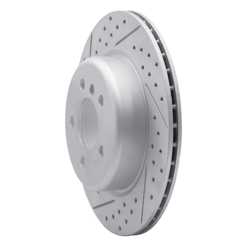 BMW 535i xDrive Brake Rotor (1) - Rear Left - DFC - Drilled & Slotted Geoperformance - `11-`16