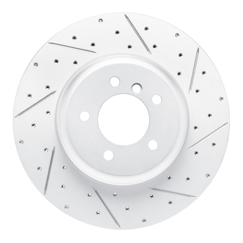 BMW Z4 Brake Rotor (1) - Front Right - DFC - Drilled & Slotted Geoperformance - `11-`16