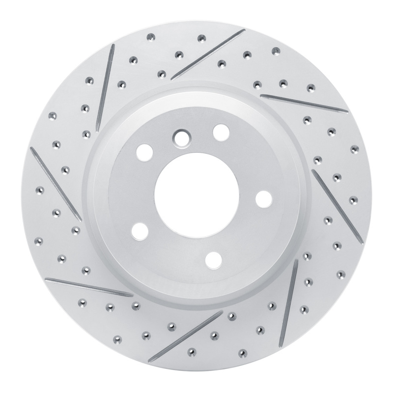 BMW Z4 Brake Rotor (1) - Rear Left - DFC - Drilled & Slotted Geoperformance - `11-`16