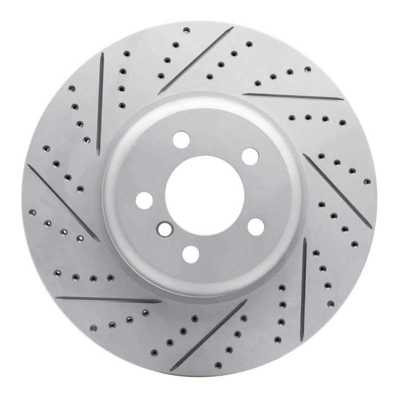 BMW ActiveHybrid 3 Brake Rotor (1) - Front Left - DFC - Geoperformance Drilled & Slotted - `13-`20