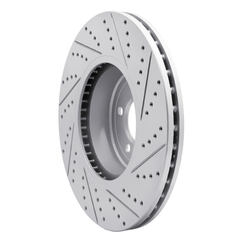 BMW ActiveHybrid 3 Brake Rotor (1) - Front Left - DFC - Geoperformance Drilled & Slotted - `13-`20