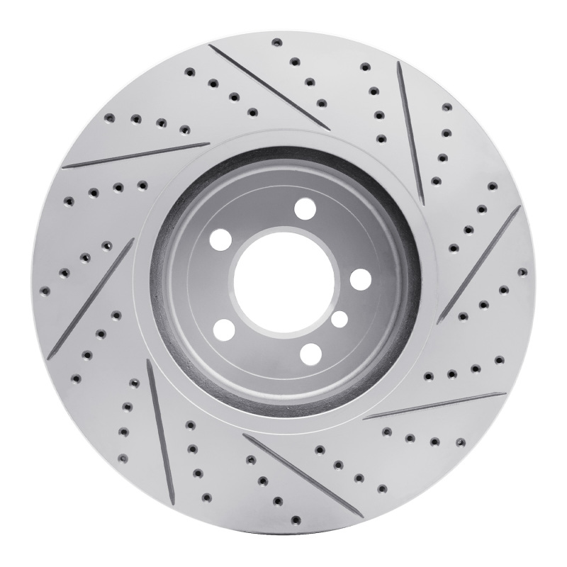 BMW ActiveHybrid 3 Brake Rotor (1) - Front Left - DFC - Geoperformance Drilled & Slotted - `13-`20