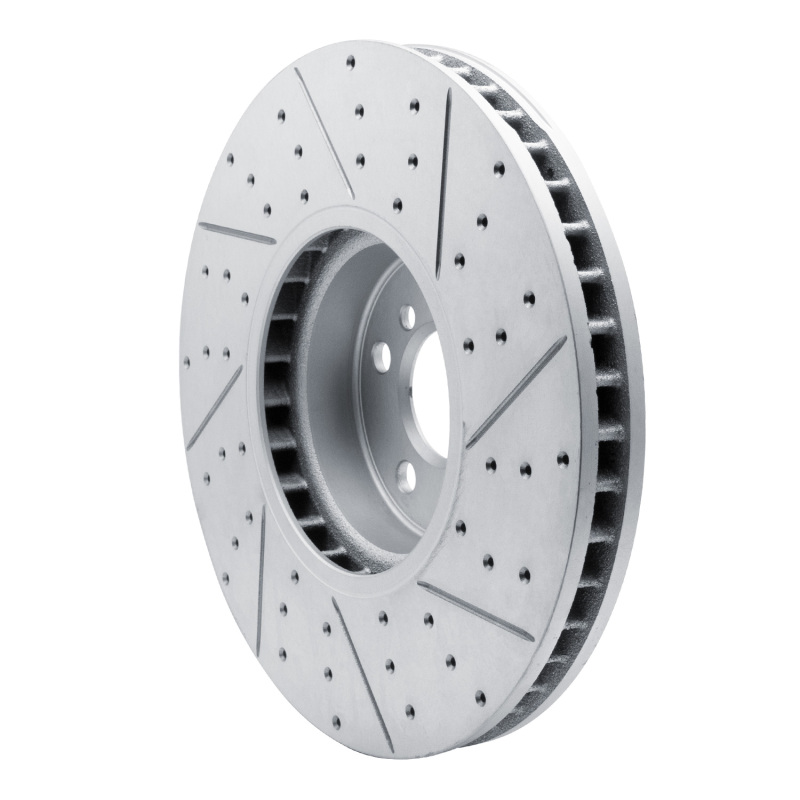 BMW X6 Brake Rotor (1) - Front Right - DFC - Geoperformance, Drilled and Slotted - `16-`26