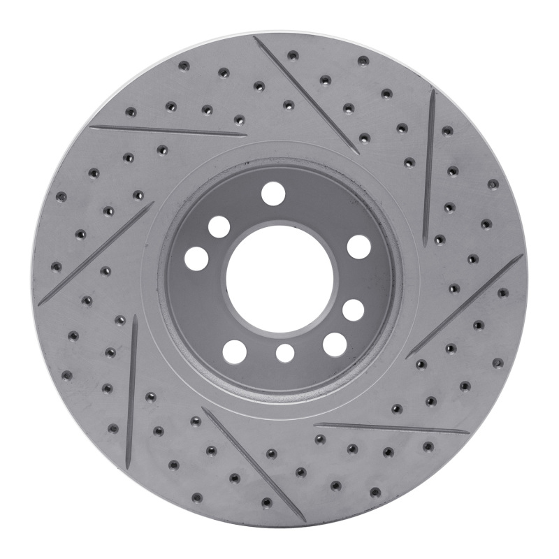 BMW X5 Brake Rotor (1) - Front Left - DFC - Drilled & Slotted Geoperformance - `00-`06