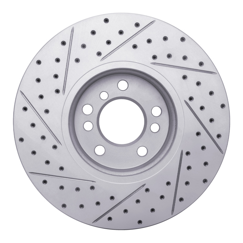 BMW X5 Brake Rotor (1) - Front Right - DFC - Drilled & Slotted Geoperformance - `00-`06