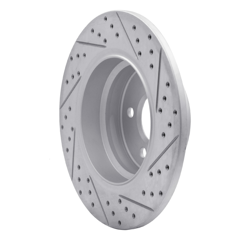 BMW X5 Brake Rotor (1) - Rear Left - DFC - Drilled & Slotted Geoperformance - `00-`06
