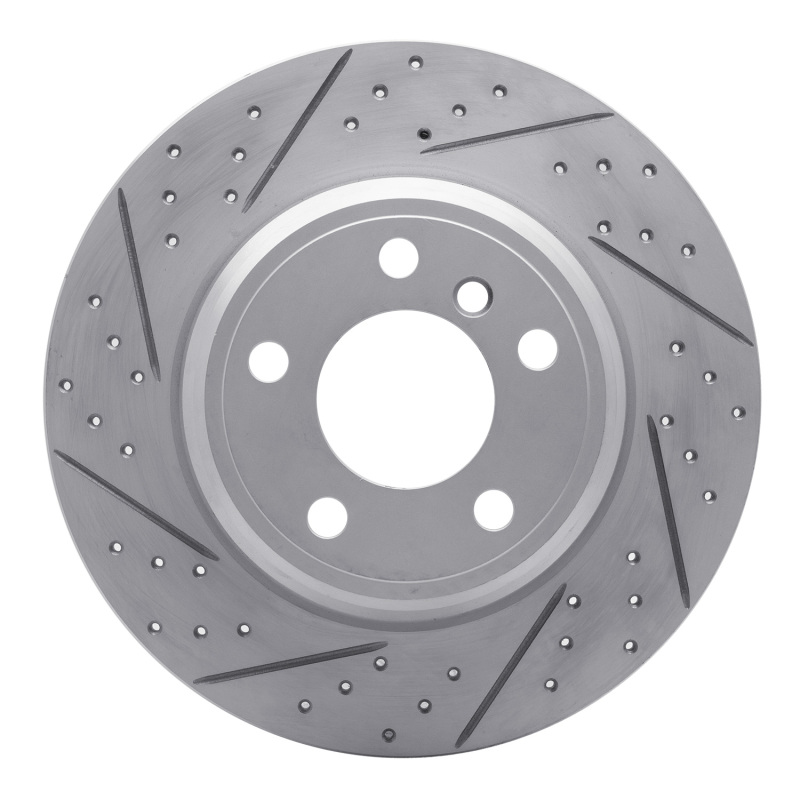 BMW X5 Brake Rotor (1) - Rear Left - DFC - Drilled & Slotted Geoperformance - `00-`06