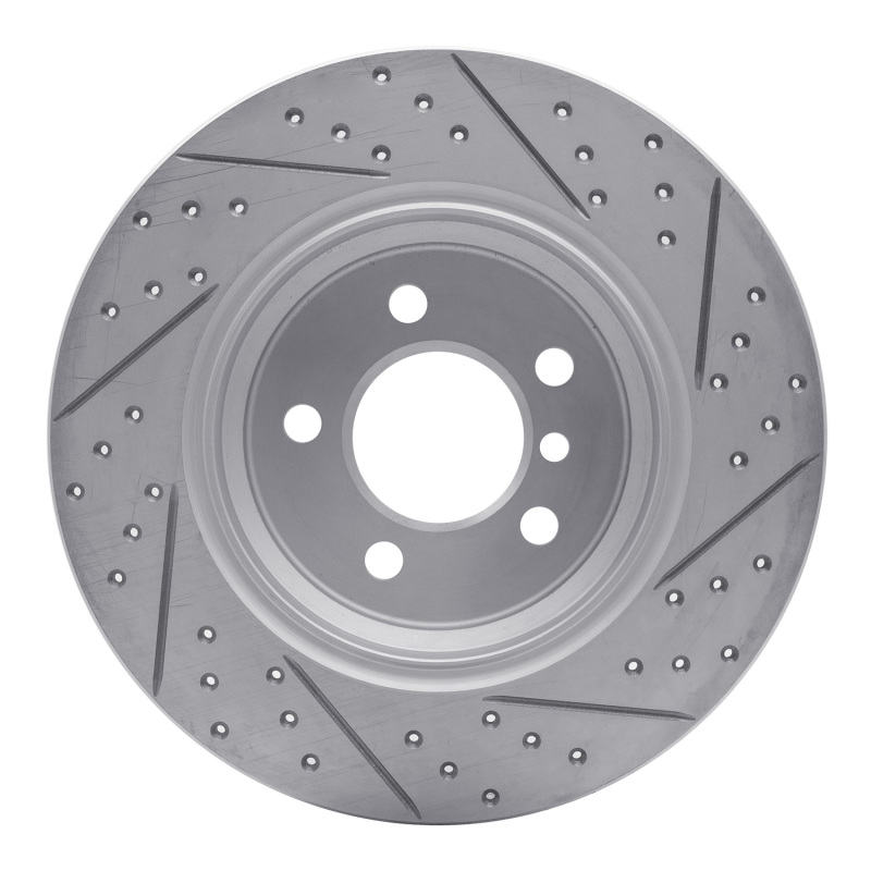 BMW X5 Brake Rotor (1) - Rear Left - DFC - Drilled & Slotted Geoperformance - `00-`06