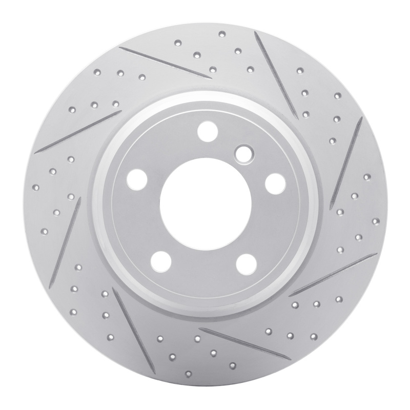 BMW X5 Brake Rotor (1) - Rear Right - DFC - Drilled & Slotted Geoperformance - `00-`06