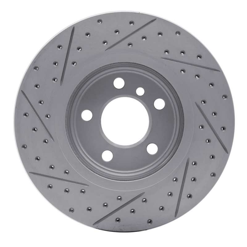 BMW X3 Brake Rotor (1) - Front Left - DFC - Drilled & Slotted Geoperformance - `04-`10
