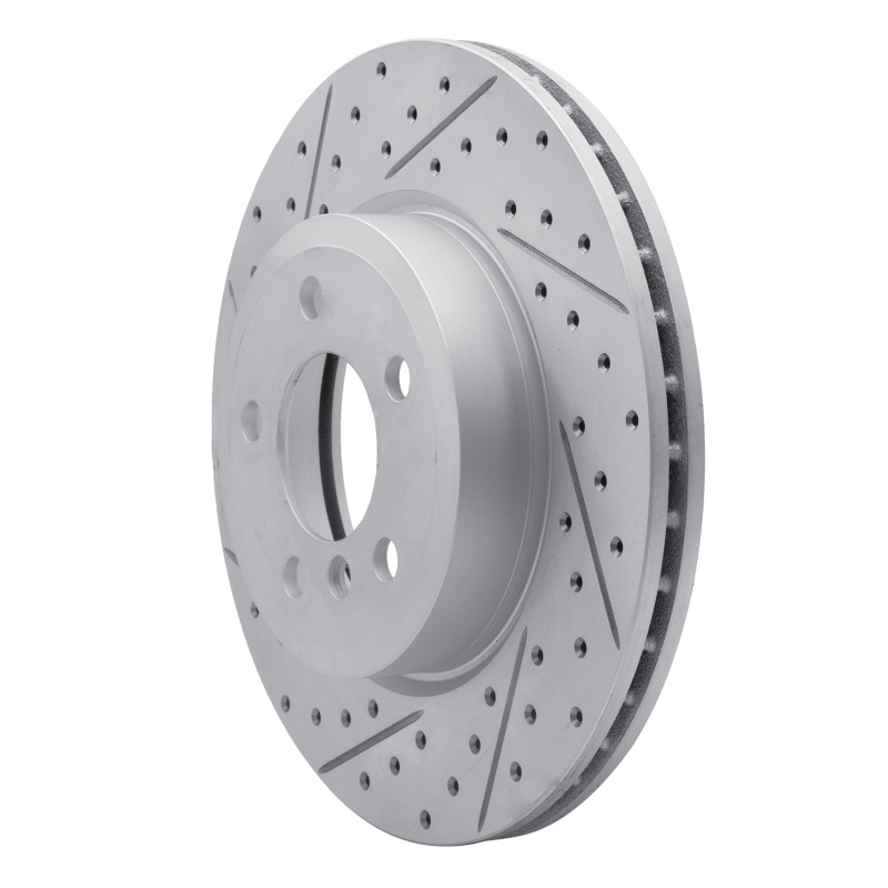 BMW X3 Brake Rotor (1) - Front Left - DFC - Drilled & Slotted Geoperformance - `04-`10