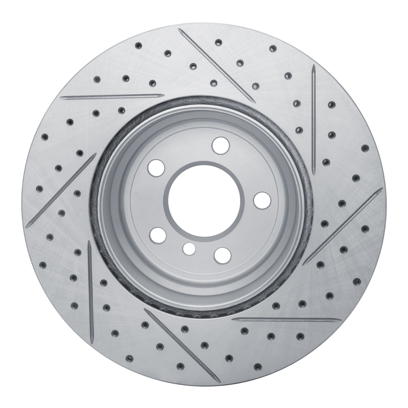 BMW X5 Brake Rotor (1) - Rear Left - DFC - Drilled & Slotted Geoperformance - `07-`19