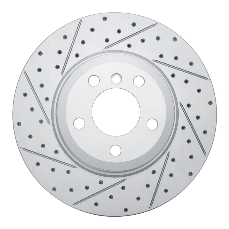 BMW X5 Brake Rotor (1) - Rear Left - DFC - Drilled & Slotted Geoperformance - `07-`19