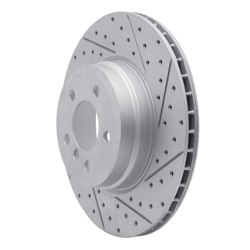 BMW X6 Brake Rotor (1) - Rear Right - DFC - Drilled & Slotted Geoperformance - `07-`19