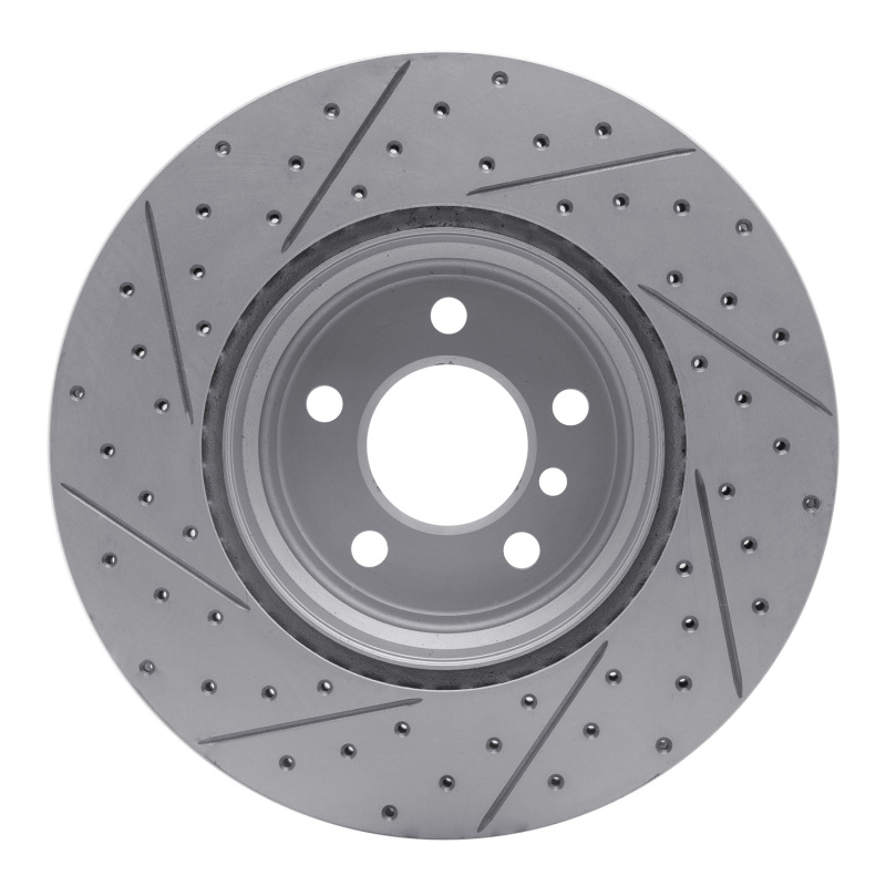 BMW X6 Brake Rotor (1) - Rear Right - DFC - Drilled & Slotted Geoperformance - `07-`19