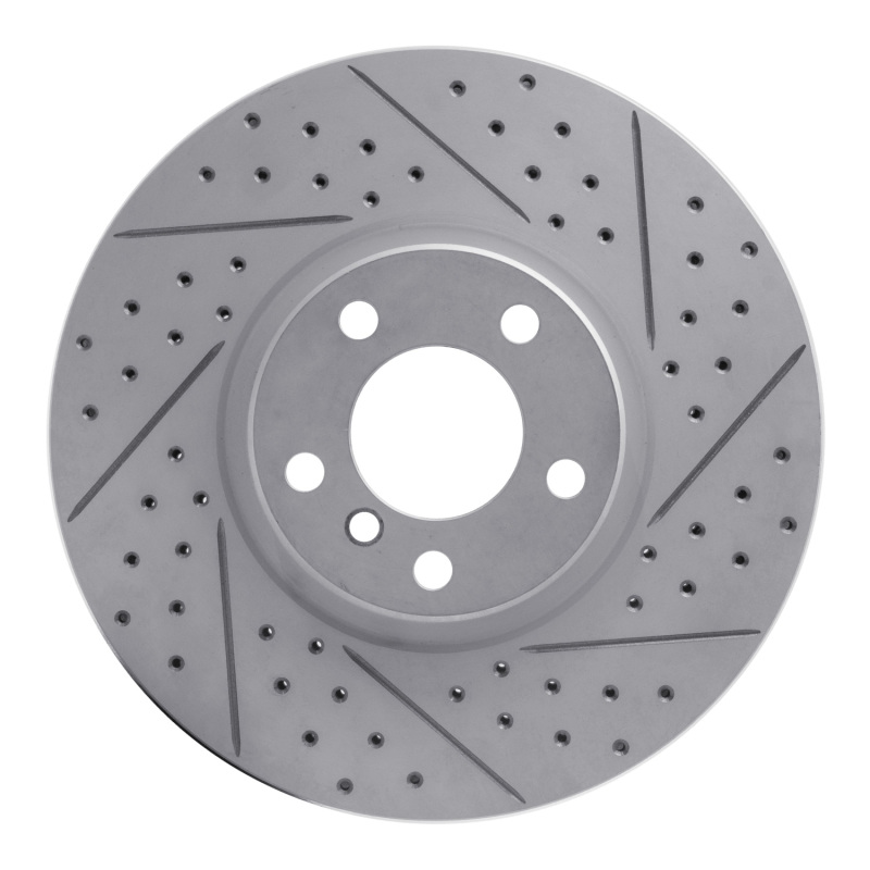 BMW X6 Brake Rotor (1) - Front Right - DFC - Drilled & Slotted Geoperformance - `07-`18